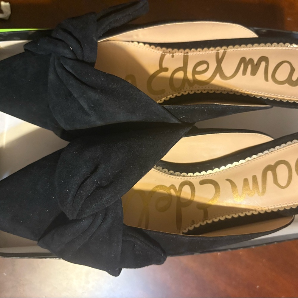 Sam Edelman Black Bow Heels